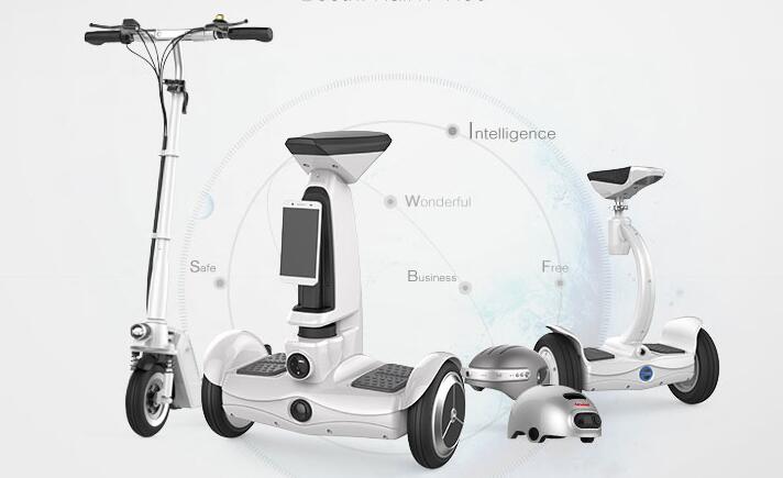 Airwheel new products of electric self-balancing scooters are catching on to the public with its uniqueness.